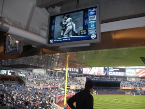 Lots of TV's around the ballpark so fans never miss a second of the action